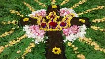 Blumenkrone am vierten Altar